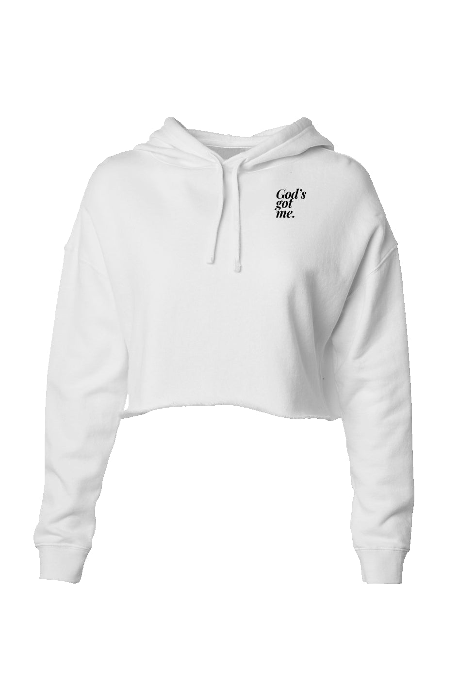The God's Got Me Crop Hoodie