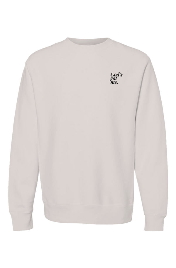 God's Got Me Crewneck (Bone)