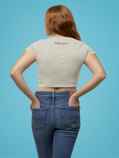 God's Got Me Crop Tee Butter